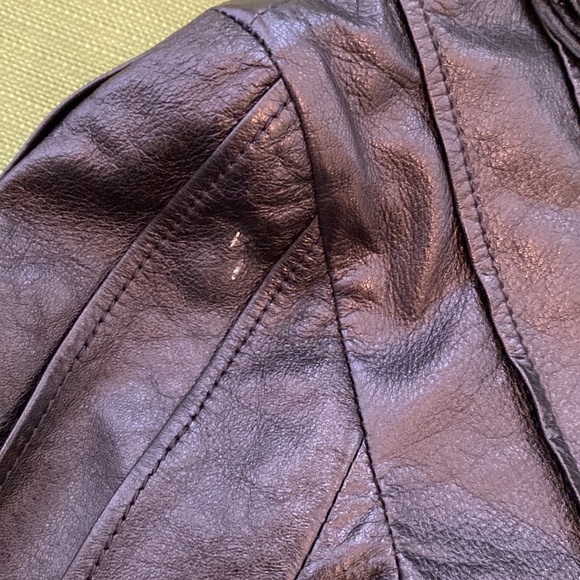 Philosophy di Alberta Ferretti, black leather jacket, size xs - Picture 11 of 13